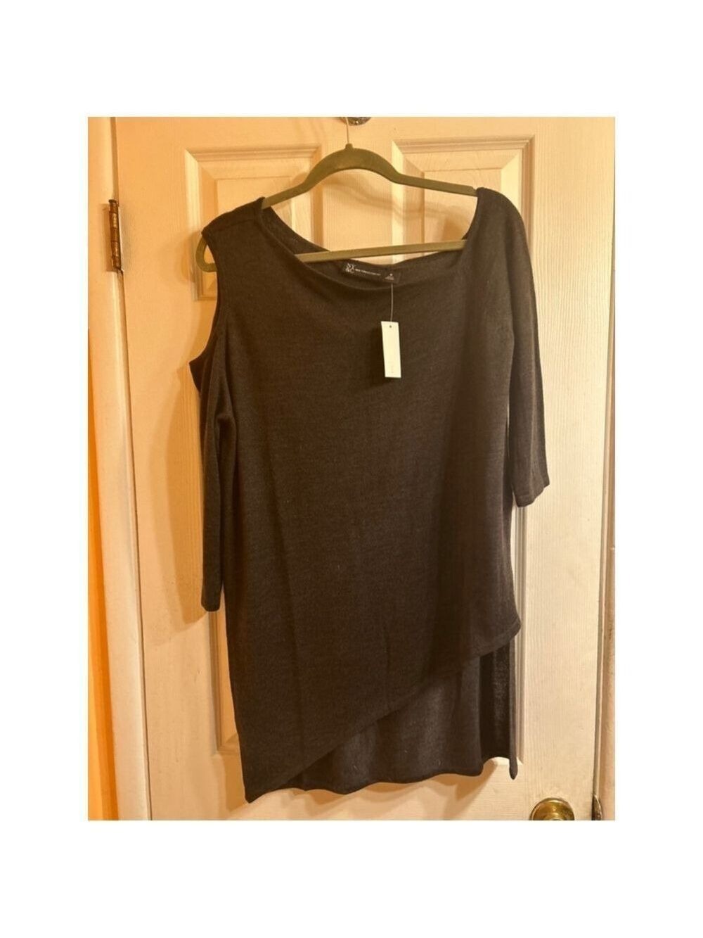 Women's New York & Company Sweater Dress, M, Dark Gray